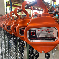 Palans à chaîne manuels industriels de 0,5 tonne, portée de levage de 10 m, pour l'entretien en hauteur dans les usines de production