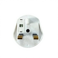 Adaptador de Enchufe Universal Portátil para Viajes en el Reino Unido, 250V 16A, para Laptop, Cámara y LED