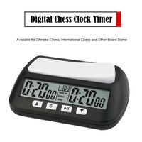 3-en-1 Horloge d'échecs professionnelle portable polyvalente Minuterie d'échecs numérique Minuterie de jeu