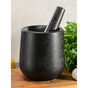 Stone Garlic Mortar And Pestle Manual Grinder For Herb Spice Crushing Durable Kitchen Tool - Product Image 1