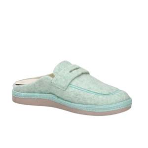 Salvi Pantoufles d'hiver pour femmes Aquamarine 61L-001 Chaussures d'intérieur doublées de polaire douce - Product Image 5