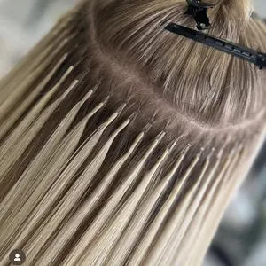 Double Drawn Pre-Bonded Straight Style Chinese Remy Human Hair Extension Customized 100% Remy Nano Ring Tip European Hair