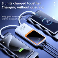 Batterie externe portable étanche de 20000 mAh avec charge rapide 22,5 W, affichage de la sortie 1A, idéale pour l'extérieur