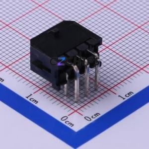 C3030WR-F-2X03P Wire-to-Board Pin Header Bent Lead Through Hole,P=3mm Connector 2x3P 3mm Right Angle Insert 6P - Product Image 2