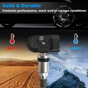 Tpms programável Sensor com ferramenta gratuita Car 433mhz + 315mhz Programa Universal TPMS Tire Pressure Gauge Monitoring System Sensor