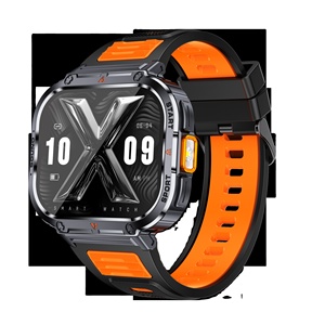 Montre connectée pour homme NX23 2,0 pouces avec appels Bluetooth, musique, moniteur de fréquence cardiaque, moniteur de tension artérielle, étanche IP68, suivi du sommeil, assistant vocal IA - Product Image 2