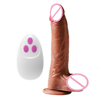 Precio al por mayor, ¡Gran oferta! Nuevo dildo eléctrico vibrador con calefacción telescópica, juguete sexual femenino suave y apto para adultos.