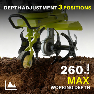 Vertak 139CC Benzine Aangedreven Freesmachine Multifunctionele Bodemfrees met Onkruidbestrijding & Ploegen voor Huis Tuin Kleine Boerderij - Product Image 6