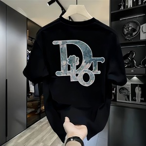 เสื้อยืดผู้ชายแขนสั้นผ้าฝ้ายแท้ Big News รุ่นซัมเมอร์ ระบายอากาศได้ดี ทรงหลวม สวมใส่สบาย พิมพ์ลายตัวอักษร น้ำหนัก 250 กรัม ไซส์ใหญ่ - Product Image 3