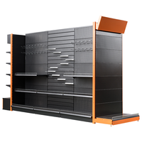 Présentoir robuste pour outils électriques, support de sol en métal perforé Volcano, étagère gondole pour magasin de détail et atelier automobile