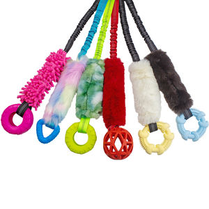 Giocattolo per Cani Ecologico di Lusso all'Ingrosso, Resistente e Interattivo, Corda Resistente ai Morsi con Anelli in Gomma e Peluche per Addestramento Quotidiano e Cura dei Denti - Product Image 1