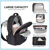 Sac à dos LOVEVOOK matelassé tendance pour femmes, grand format 15,6 pouces, idéal pour le travail, les voyages, l'école, avec port USB pour ordinateur portable