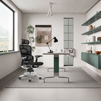 Chaise de bureau ergonomique en maille au design moderne avec accoudoirs réglables, soutien lombaire, caractéristiques pour personnes de grande taille - Haute qualité pour usage commercial