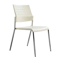 Tabourets de bar hauts fixes en métal en plastique bon marché moderne de pp, chaise haute commerciale de tabouret de bar