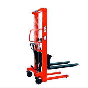 फैक्टरी प्रत्यक्ष हाइड्रोलिक हाथ चरखी लिफ्ट स्टेकर मैनुअल फोर्कलिफ्ट चरखी स्टेकर - Product Image 2