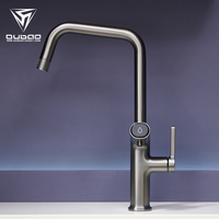 Robinet de cuisine moderne en laiton, mitigeur purificateur d'eau, montage sur plan, eau chaude et froide, poignée unique