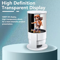 Ventilador holográfico 3D Pantalla de altavoz Cool 3D Desktop 360 grados La mejor experiencia de visualización Otros dispositivos publicitarios