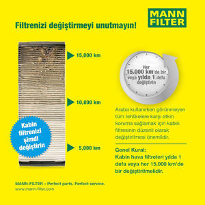 Pour filtre Mann CUK 2646-2 filtre à Air de cabine pour Mercedes Benz ML350 GL450 R350 voitures et camions produit de remplacement de qualité - Product Image 4