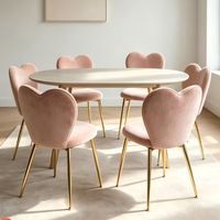 Tabouret de coiffeuse en forme de cœur, personnalisable, avec support en métal doré robuste, pour chambre à coucher, mobilier de maison