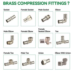 Raccords de presse en laiton de haute qualité IFAN raccord de presse à sertir <span class=keywords><strong>multicouche</strong></span> 16 18 20 <span class=keywords><strong>25</strong></span> <span class=keywords><strong>26</strong></span> 32 mm raccords de presse PEX - Product Image 2