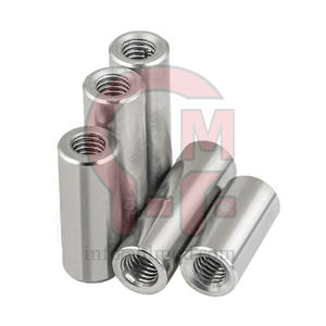 HLM Coil Rod <strong>Coupler</strong> Round Threaded Coupling Nuts Standard Parallel Thread <strong>Rebar</strong> <strong>Coupler</strong> for Concrete <strong>Rebar</strong> Connection - Product Image 1