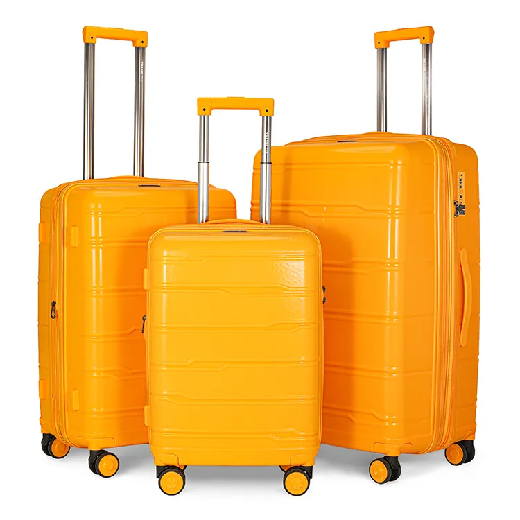 Factory Price Travel PP Carry-on Trolley Suitcases Travelling Bags Luggage Sets