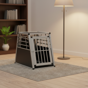Cage de transport pour chien en alliage, vente en gros, aluminium, modèle populaire, double <span class=keywords><strong>porte</strong></span>, vente directe usine - Product Image 5