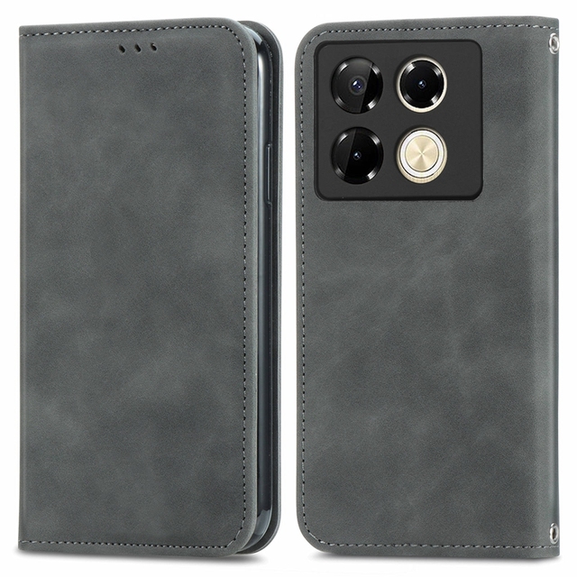 Magnetic Flip Leather case for Infinix Note 40 Pro, for Tecno SPARK 20C/Spark 20 Wallet case Pouch Cover