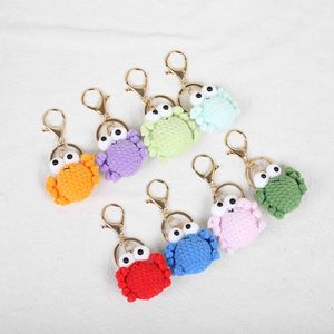 Llavero de <span class=keywords><strong>Cangrejo</strong></span> Pequeño Hecho a Mano, Colgante de Dibujos Animados, Mini Adorno para Bolsa, Accesorios para Parejas - Product Image 1