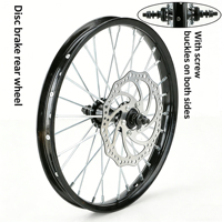Jante de vélo à frein à disque 16 18 20 pouces en acier, roue avant pour pièces de vélo pour enfants