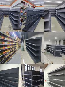 Estanterías de Exhibición para Tiendas de Conveniencia, Tiendas de Abarrotes, Góndola de Farmacia, Doble Cara, Acero Resistente, 5 Estantes Perforados - Product Image 4