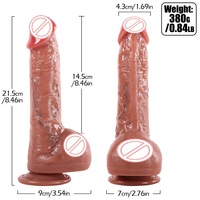 Vente de jouets sexuels pour femmes en silicone souple, pénis artificiel réaliste pour adultes avec ventouse, matériau en silicone liquide - BJD-E008