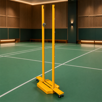 Colonne de tirage à double poteau professionnelle robuste et stable avec base en fonte pour entraînement et compétition en club en intérieur