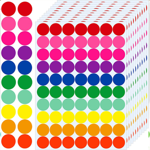 Etiquetas Adhesivas Redondas de Colores A5 para Oficina, Marcas de Clasificación, Etiquetas de Clasificación de Almacén Escritas a Mano - Product Image 5