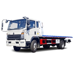 Nueva <span class=keywords><strong>plataforma</strong></span> de transporte de automóviles chinos usados Sinotruk 4x2 Euro 5 coches de remolque a la venta camión de remolque de cama plana diésel - Product Image 1