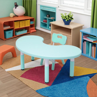 Ensemble table et chaises modernes pour enfants Meubles en plastique pour garderie