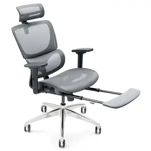Jns 102 cadeira ergonômica confortável, altura ajustável, barata, cadeira de escritório com descanso de cabeça 3d