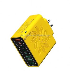 New PD USB <b>C</b> 4usb+4type-<b>c</b> Fast Charging PD Wall Mobile Phone <b>Adapter</b> for IPhone16 15 14 Pro Xiaomi - Product Image 1