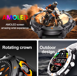 2025 QW76 GPS Smartwatch BT Call 1,43 pulgadas Amoled pantalla impermeable al aire libre deporte GPS Relojes reloj inteligente para hombres - Product Image 5