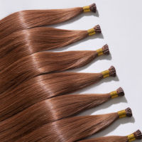 Extensions de cheveux humains doublement étirés en gros, extensions de cheveux à la kératine pré-collées, extensions de cheveux à pointe K, extensions de cheveux à pointe I
