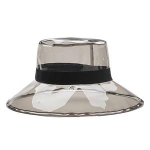 Sombreros <span class=keywords><strong>de</strong></span> cubo transparentes <span class=keywords><strong>para</strong></span> <span class=keywords><strong>mujer</strong></span>, <span class=keywords><strong>gorros</strong></span> <span class=keywords><strong>de</strong></span> PVC <span class=keywords><strong>para</strong></span> chica, visera <span class=keywords><strong>de</strong></span> Sol <span class=keywords><strong>para</strong></span> playa, impermeable, ala ancha <span class=keywords><strong>de</strong></span> plástico - Product Image 1