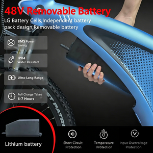 Vélo Électrique de Montagne Ebike 48V 500W 27,5 Pouces avec Batterie au Lithium, Vélo Électrique Urbain, Entrepôt USA/UE - Product Image 3