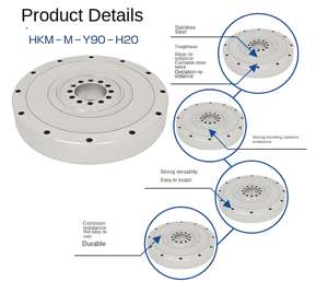 Capteur de force de couple de bras de robot léger personnalisé grande plage moment de flexion diaphonie charge partielle renversement 0.5% précision - Product Image 3