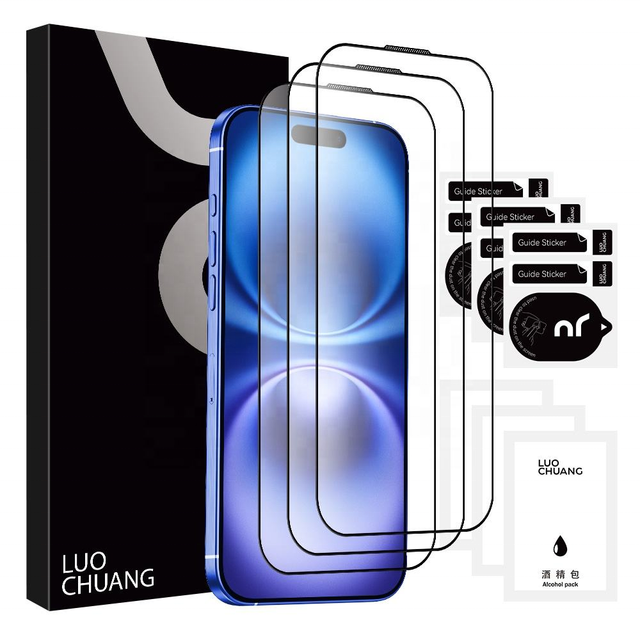 HD Clear Waterproof Tempered Glass Screen Protector for iPhone 18 17 16 15 14 13 12 11 X Pro Max Accessory Glass Film