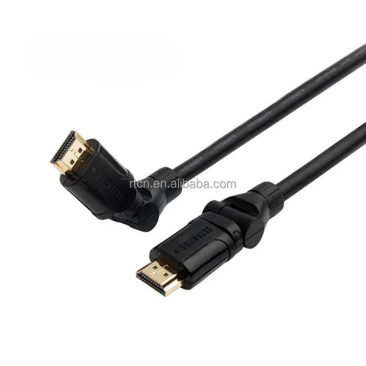 Newest Bulk hotsale micro hdmi cable 4K High Speed Right Angle 90 Degree HDMI Cable