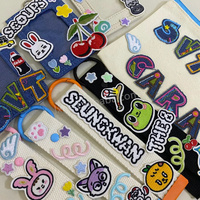 Usine Logo Personnalisé Couture Vêtement Tissé Patch Personnalisé Broderie Tissu Étiquette Vêtements Chapeau Chaussure Autocollant Fer Vêtements Rouleau