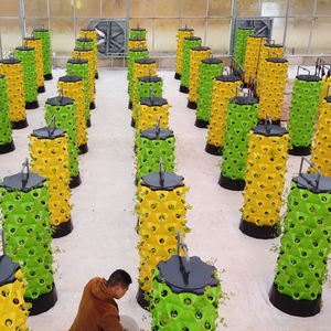 Torre hidropónica al aire libre Hidroponia Cultivo De Torre Sistema hidropónico de jardín Sistema Microgreen con luz de cultivo - Product Image 5