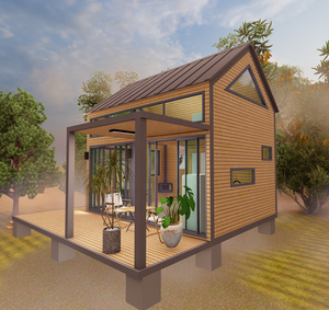 Modern Prefabrik Ahşap Kabin Geniş Tiny <span class=keywords><strong>House</strong></span> Veranda Tatil Köyleri İçin Tatil Evleri Çiftlik Evi Banyo Ev Ofisi Otel Villa - Product Image 3