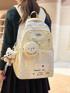 Mochila escolar bonita de nailon para niñas, Mochila para estudiantes adolescentes, Mochila escolar con múltiples bolsillos, Mochila Kawaii para ordenador portátil, Mochila - Product Image 3