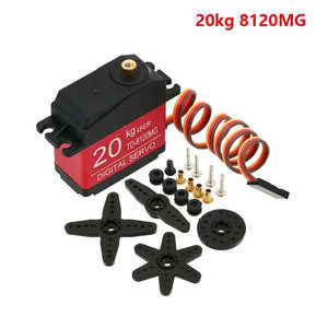 Impermeable 20KG a 35KG Digital Servo Metal Gears 25T Servo brazo para RC coche camión helicóptero 180 grados gran Torque Servo 25 brazo - Product Image 6